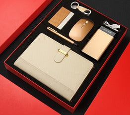 A5 Notebook+Mouse+card holder+power bank+keychain+pen