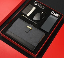 A5 Notebook+Mouse+card holder+power bank+keychain+pen