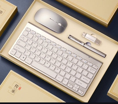 pen + USB flash drive + mouse + keyboard +