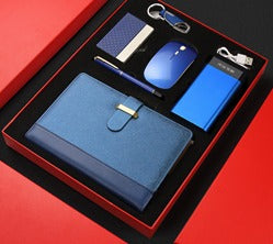 A5 Notebook+Mouse+card holder+power bank+keychain+pen+USB
