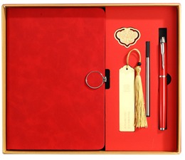A5 Notebook + Pen+Refills+Book clip, bookmark