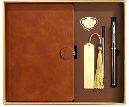 A5 Notebook + Pen+Refills+Book clip, bookmark