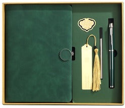 A5 Notebook + Pen+Refills+Book clip, bookmark